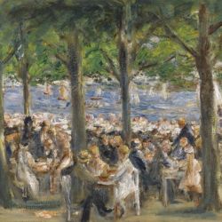 Beer Garden near the Havel under the Trees